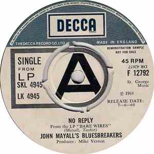 John Mayall's Bluesbreakers - No Reply / She's Too Young download free
