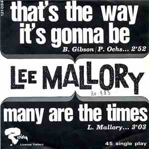 Lee Mallory - That's The Way It's Gonna Be download free