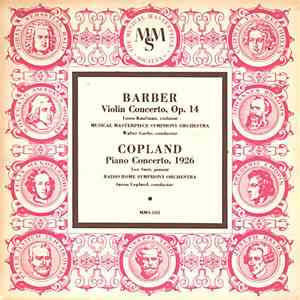 Louis Kaufman With Musical Masterpiece Symphony Orchestra, Walter Goehr • Leo Smit With Radio Rome Symphony Orchestra, Aaron Copland - Barber: Violin Concerto, Op. 14; Copland: Piano Concerto, 1926 download free