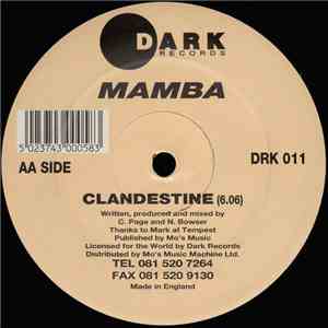 Mamba - To Amora / Clandestine download free