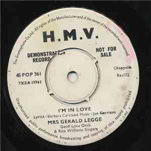 Mrs Gerald Legge, Geoff Love Orch, The Rita Williams Singers - I'm In Love download free