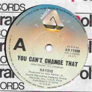Raydio - You Can't Change That download free