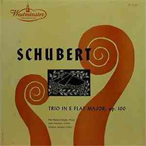 Schubert - Jean Fournier, Antonio Janigro, Paul Badura-Skoda - Trio In E Flat Major, Op. 100 download mp3 flac